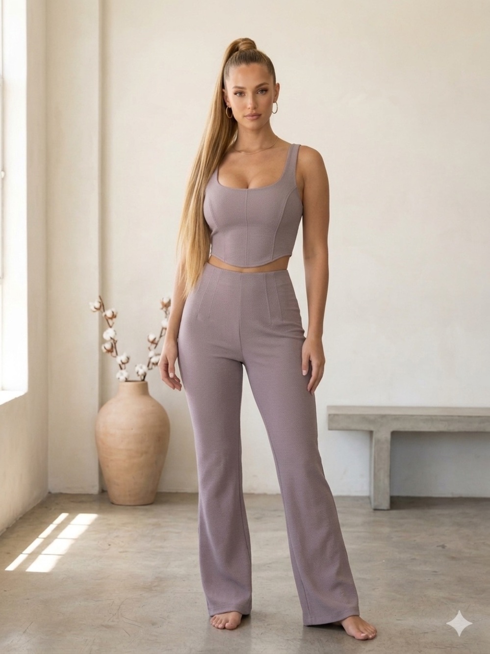 Harmony Balance Two Piece in Taupe Large 
Super Soft